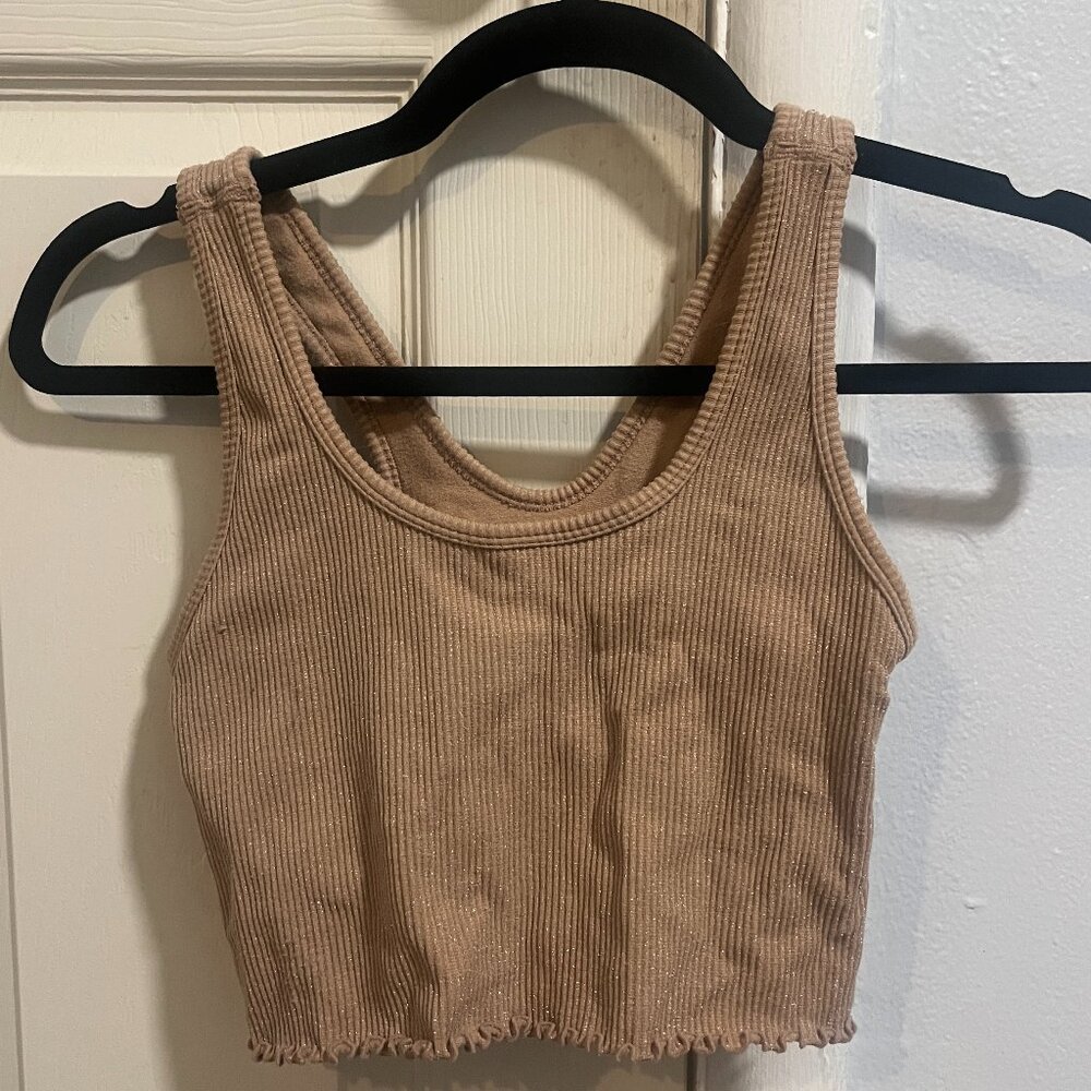 Spiritual Gangster Amor Crop Tank Gold